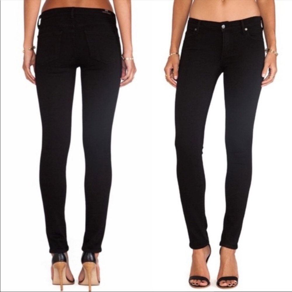 Citizens of Humanity Black Avedon Slick Jeans